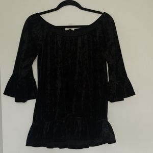 Black Velvet Blouse